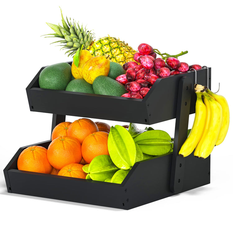 Bamboo Fruit Basket for Kitchen