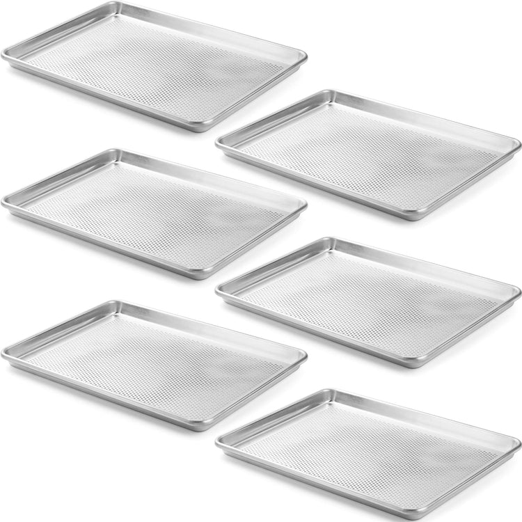 6 Pack Aluminum Sheet Pan Perforated (6 Count)