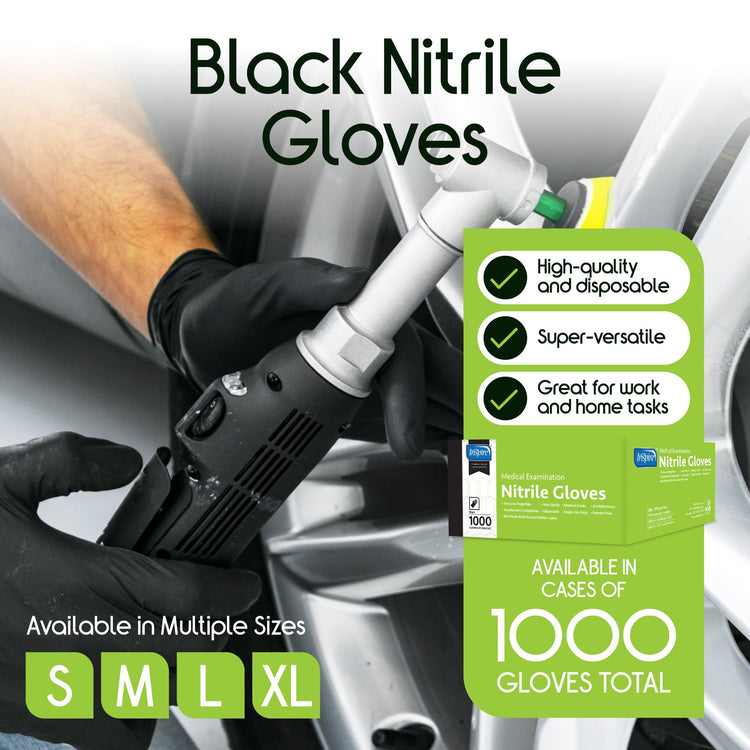 Black Nitrile Gloves (1000 Count)