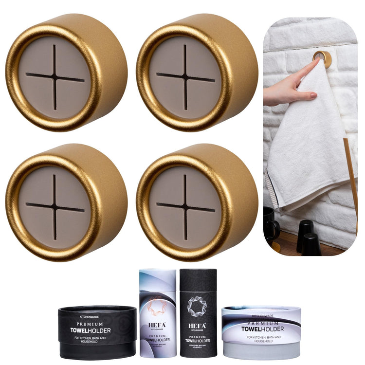 Towel Holder Towel Hooks (4 Count)