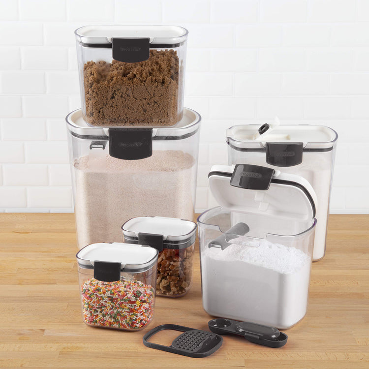 ProKeeper Baker's Airtight Kitchen Storage Canister Container Set for Flour (6 Count)