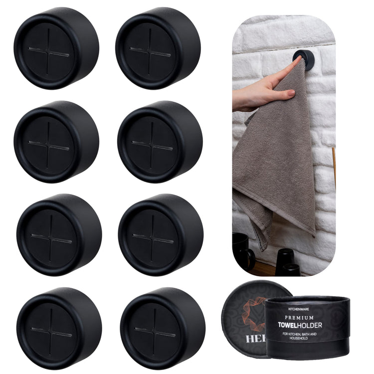 Towel Holder 8 Pack Modern Kitchen Towel Hooks (8 Count)