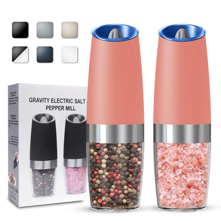 Battery Operated Gravity Salt And Pepper Grinder Set (2 Count)
