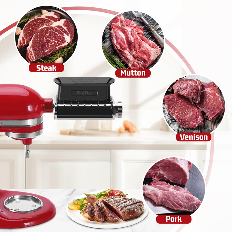 Adjustable Thickness Meat Tenderizer Attachment for Kitchenaid Stand Mixers