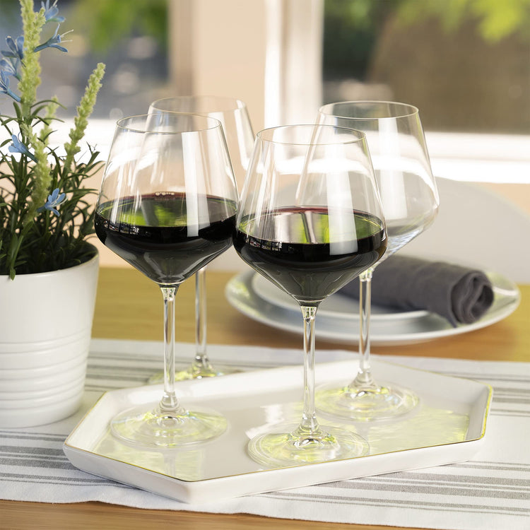 Style Burgundy Wine Glasses (4 Count)
