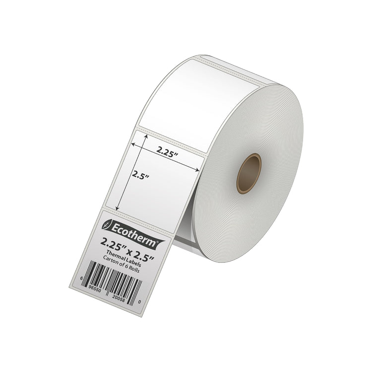 2.25" x 2.5" Thermal Labels (6000 Count)