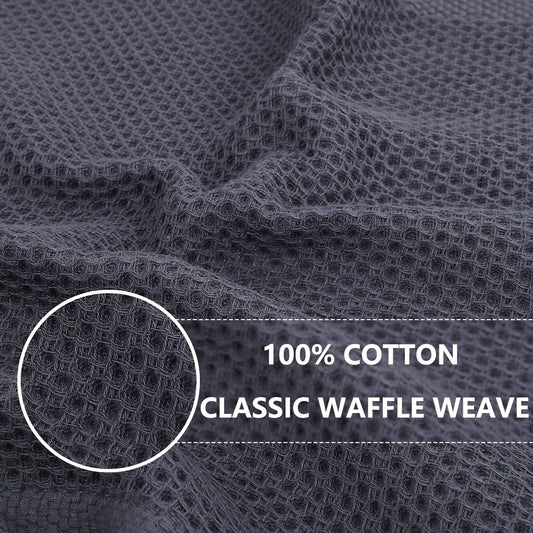 100% Cotton Waffle Weave Kitchen Dish Towels 12 (12 Count)
