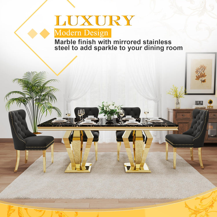 7 Piece Luxury Dining Room Set