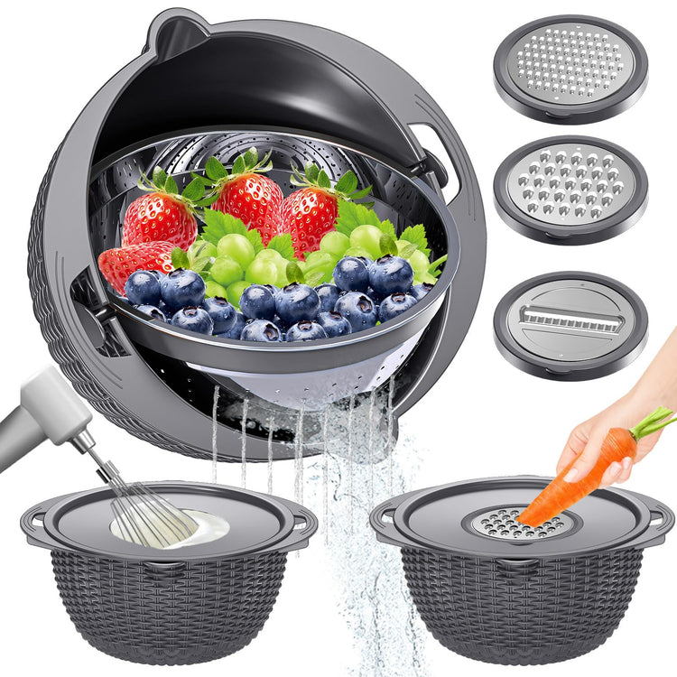4 1 Colander with Lid Set