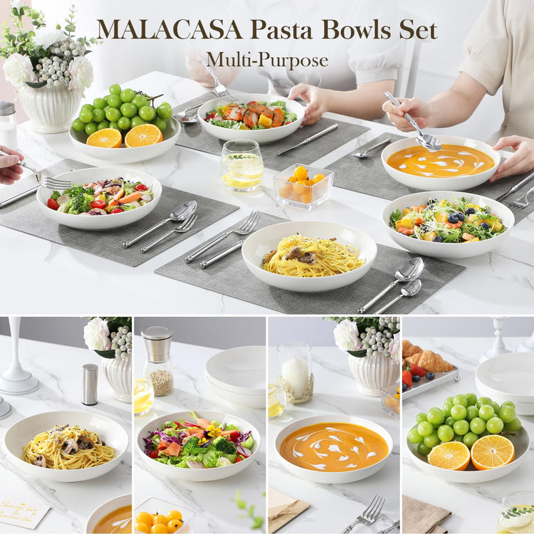 8.85" Large Pasta Bowls (6 Count)