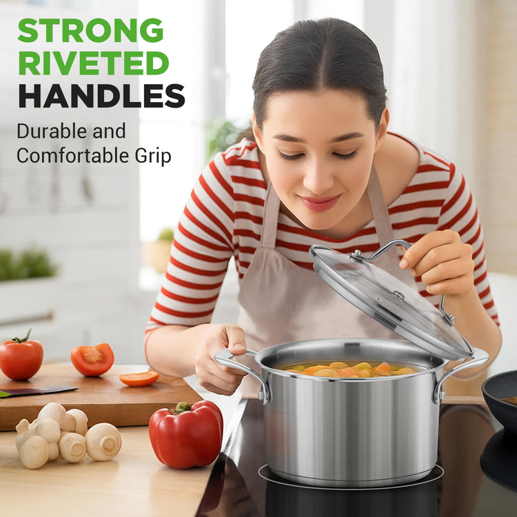 6 Quart Stainless Steel Stockpot