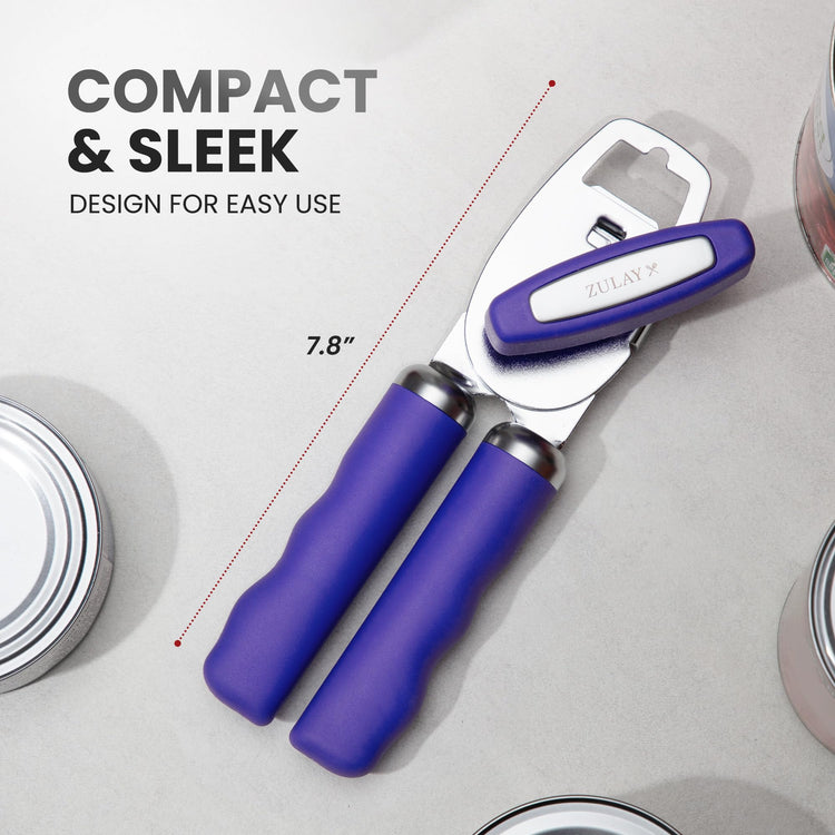 Heavy Duty Stainless Steel Can Opener Manual with Bottle Opener