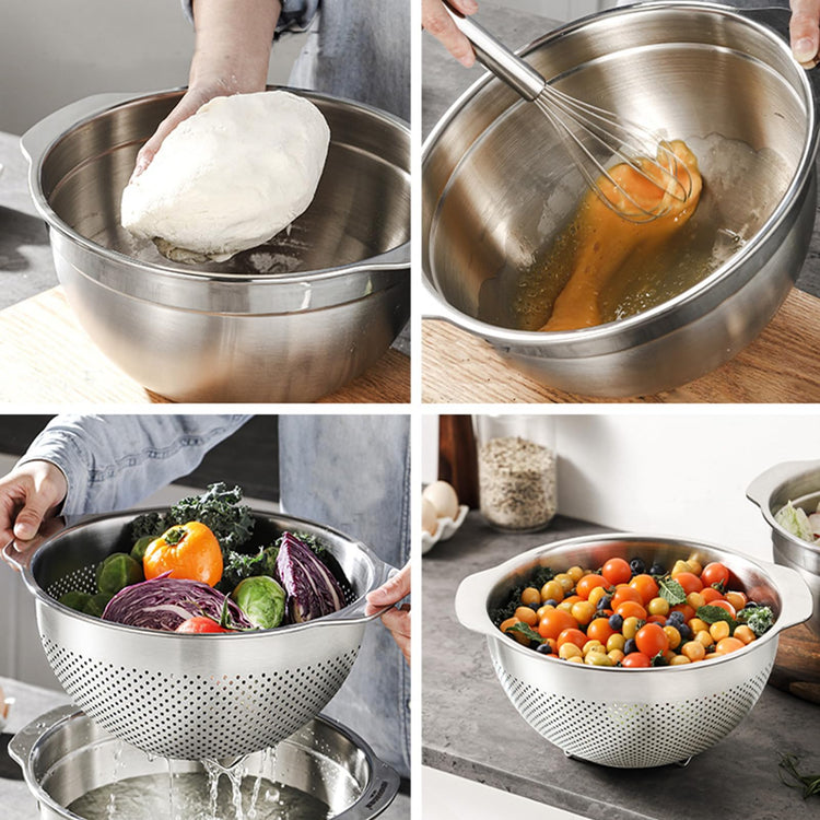 18 8 Stainless Steel Microwell Colander