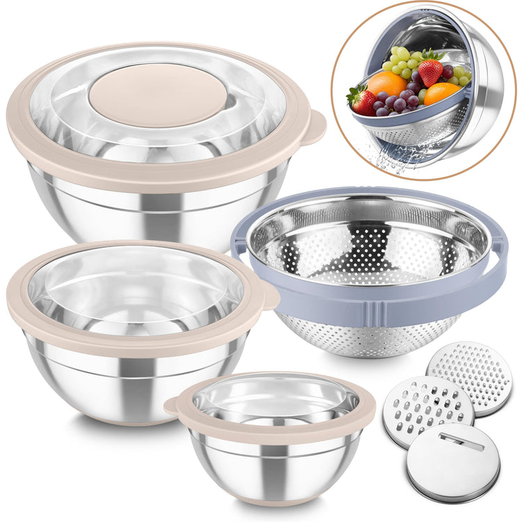 Mixing Bowls with Colander (4 Count)