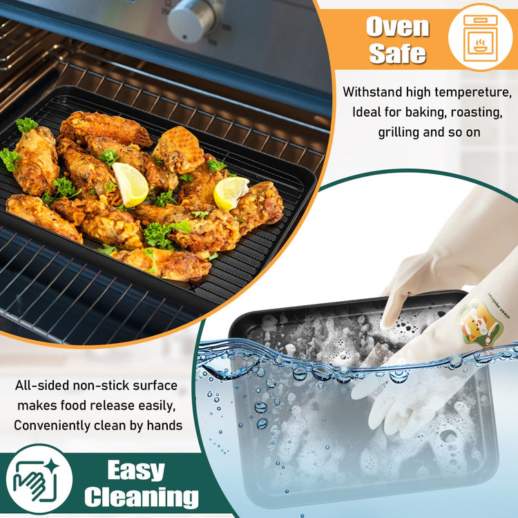 Nonstick Baking Oven Pan with Rack for Cookie