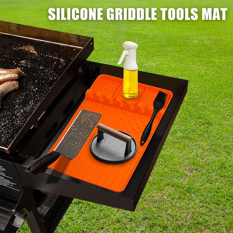 2 PCS Silicone Griddle Tools Mat for Blackstone