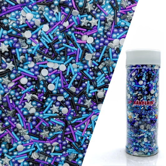 Black Series Sprinkles Candy Mix Size Edible Pearls Cake Decorations Cupcake Toppers Cookie Decorating Perfect for Wedding Party Valentine Halloween Christmas Supplies 4.58OZ (4.58 Ounce)