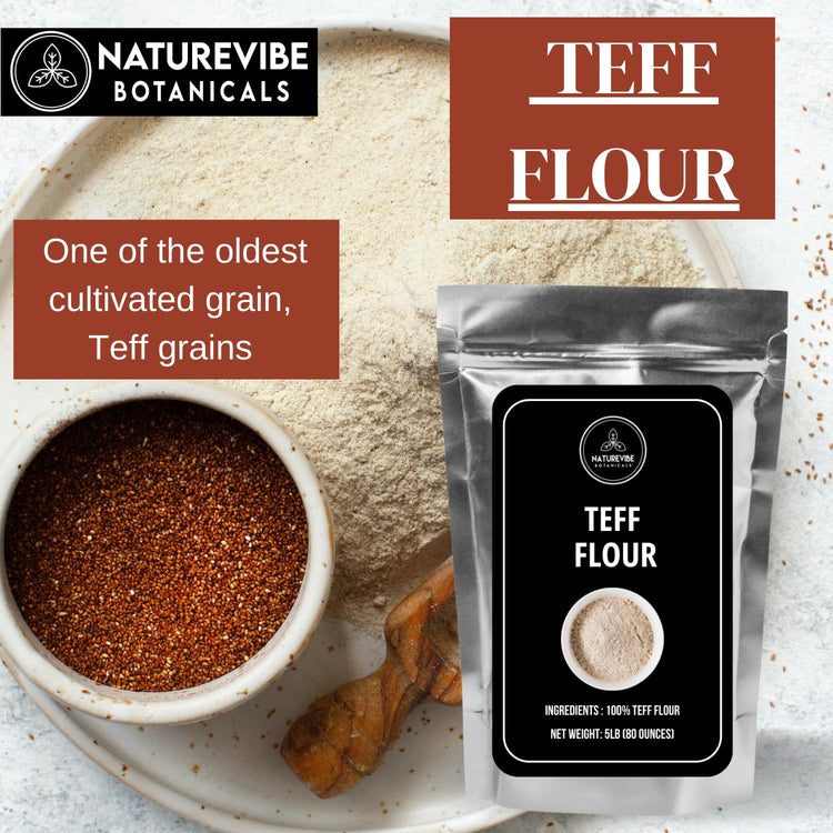 Brown Teff Flour 5 lb (80 Ounce)