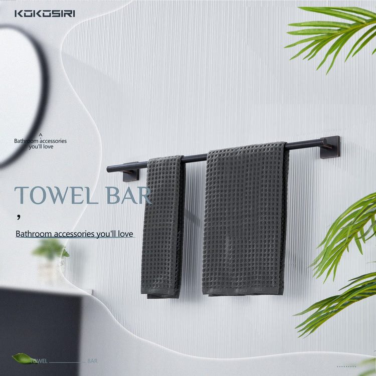 Bathroom Towel Bar 36'' Towel Holder for Bath Kitchen Wall Mount Towel Rails 36 Inch Oil Rubbed Bronze Stainless Steel B4005ORB
