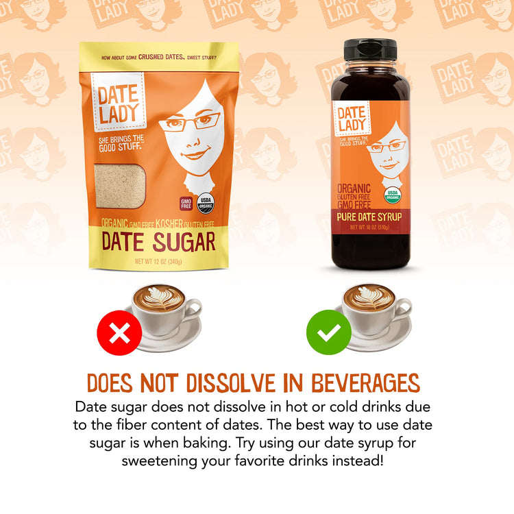 Date Sugar Organic Sugar Substitute for Baking (32 Ounce)
