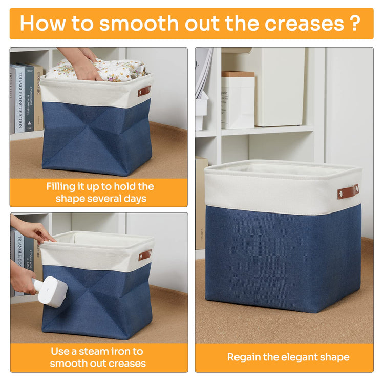 Storage Baskets for Shelves Closet Storage (4 Count)