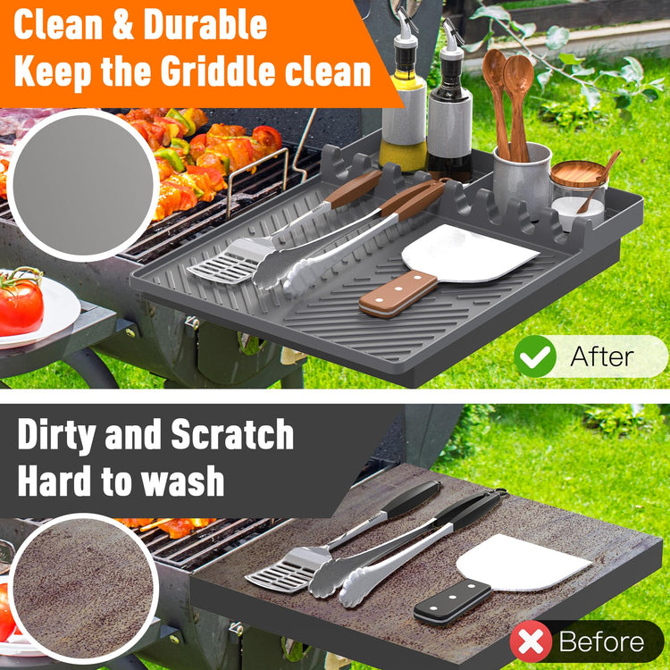 Silicone Grill Mat Compatible with Blackstone