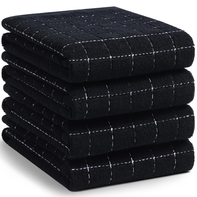 100% Cotton Terry Kitchen Towels (4 Count)