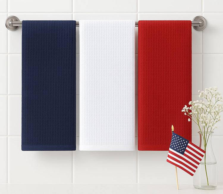 4th of July Waffle Weave Kitchen Towel