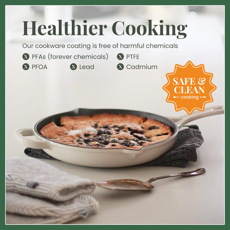 Enameled Cast Iron Skillet