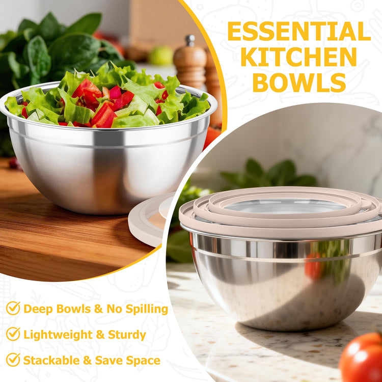 Mixing Bowls with Lids (3 Count)