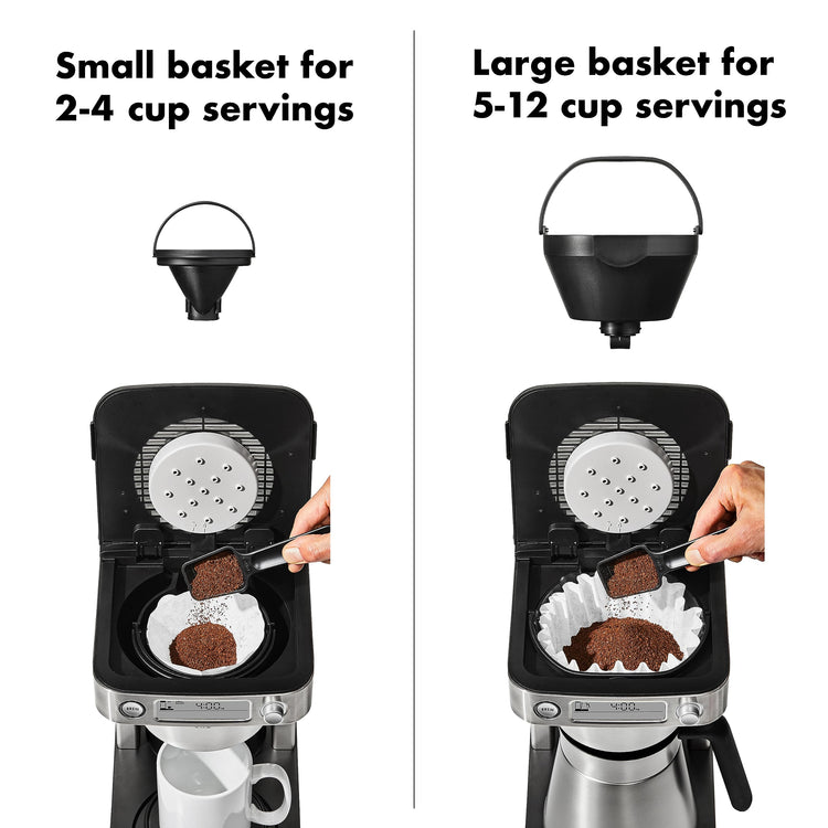 Brew 12 Cup Coffee Maker With Podless Single