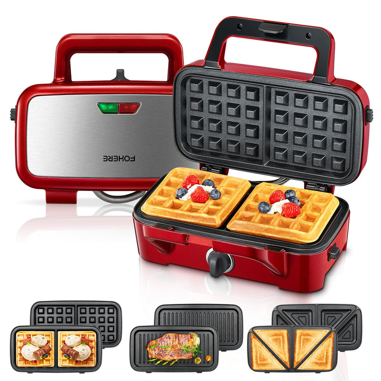 3 in 1 Waffle Maker Sandwich Panini Press