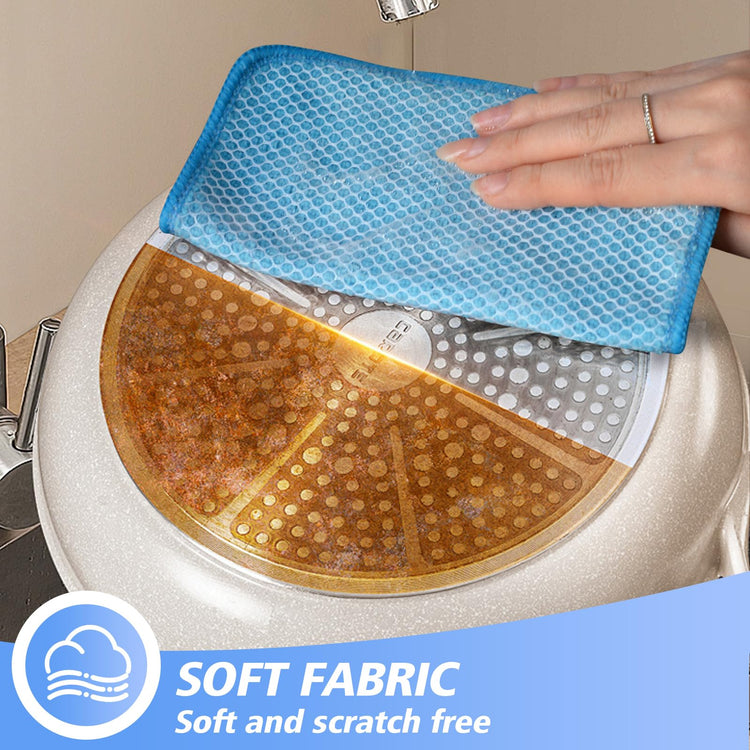 Dish Cloths for Washing Dishes with Scrub Side (9 Count)