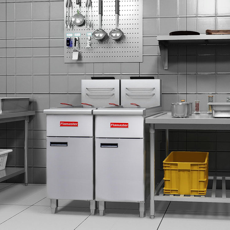 Commercial Open Pot Fryer with 2 Baskets