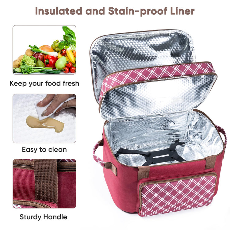 Double Layer Slow Cooker Carrier Bag