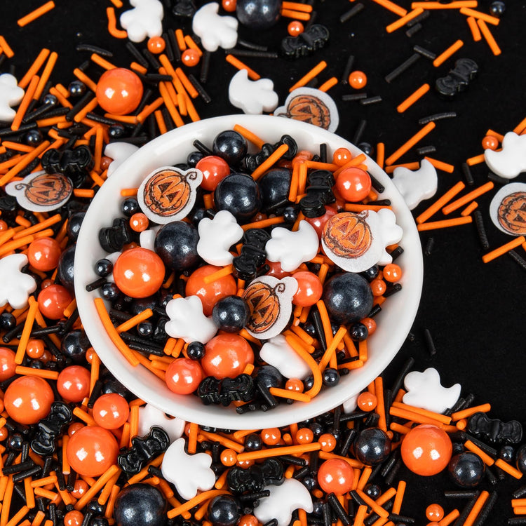 Edible Pumpkin Sprinkles for Cake Decorating (4.5 Ounce)
