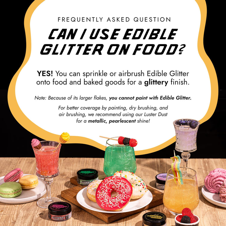 Iconic Gold Edible Glitter for Drinks & Cakes
