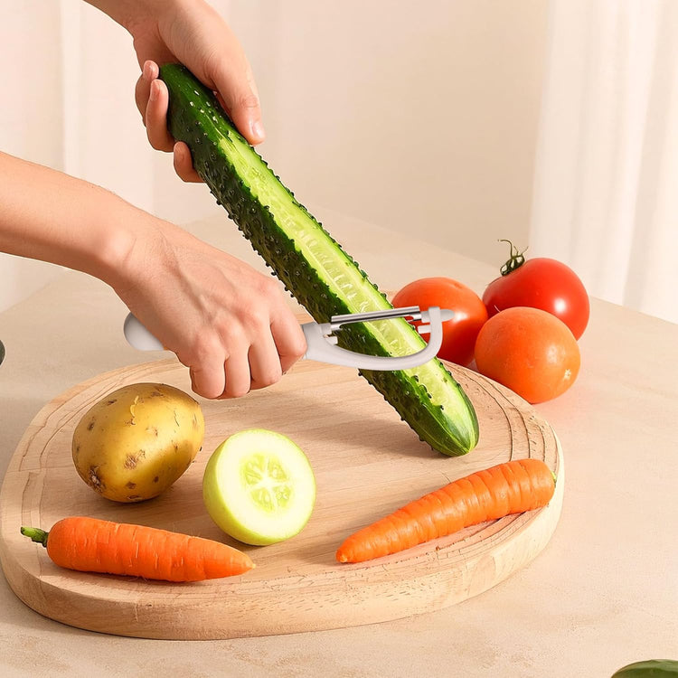 Li&Zhao Vegetable Peelers - Potato Peelers Fruit Peeler Veggie Peeler Carrot Peeler Apple Peeler Garlic Peeler kitchen tools Corn Peeler(2 Blades)