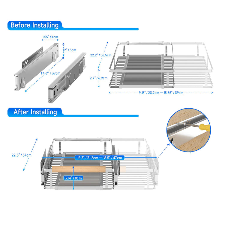 Expandable Pull Out Cabinet Organizer