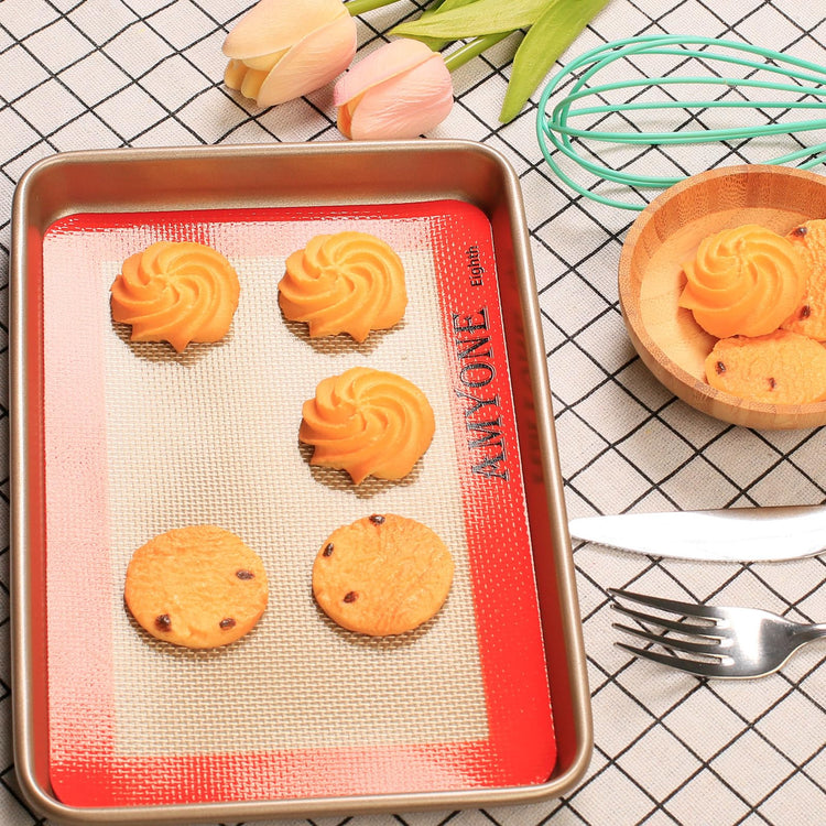 1 8 Sheet Silicone Baking Mats for 9x7" Toaster Oven