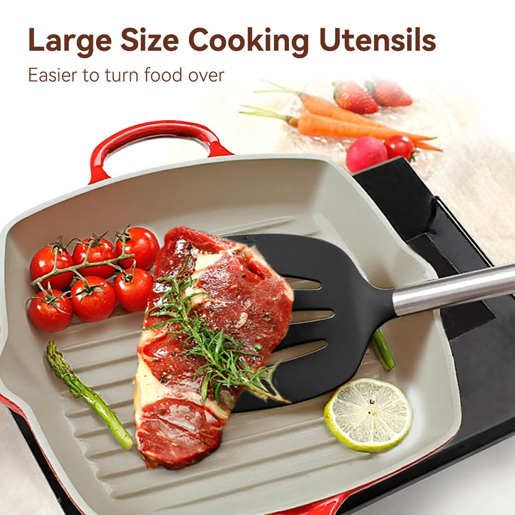 35 Pcs Silicone Cooking Utensils Set BPA Free 446°F Heat Resistant (35 Count)
