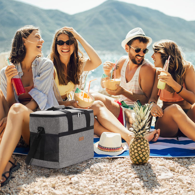 Cooler Bag 60 Cans Collapsible and Insulated Large Lunch Bag Leakproof Soft Cooler Portable for Camping