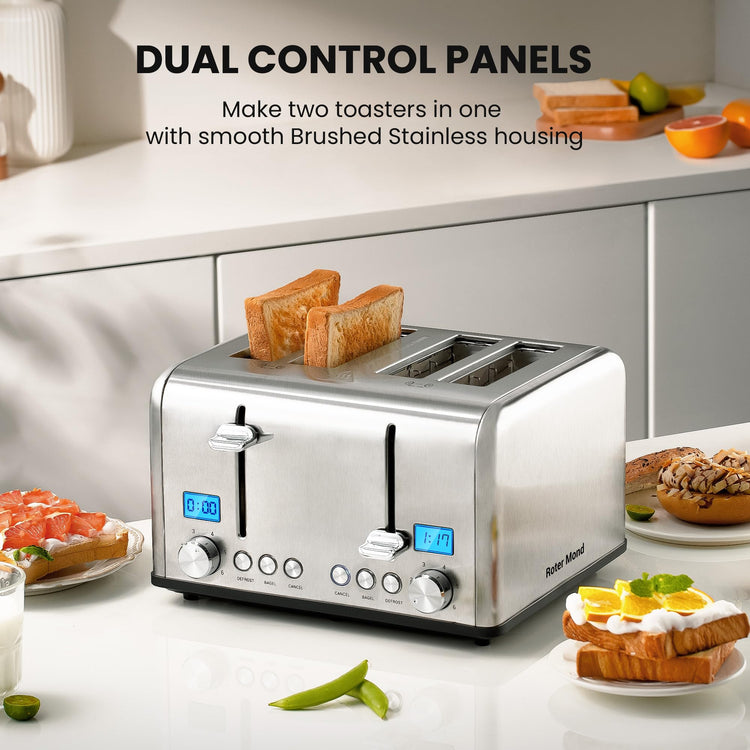 Countdown Stainless Steel 4 Slice Toaster with Bagel