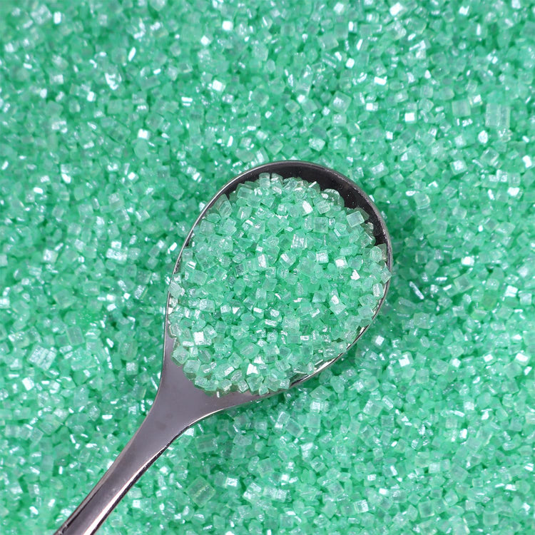 Green Sanding Sugar for Baking Easter Edible Sparkling Sugar Sprinkles Coarse Sugar Crystals for Cake Decoration Cookie Cupcake Topper Ice Cream Topping Supplies 150g (5.3 Ounce)