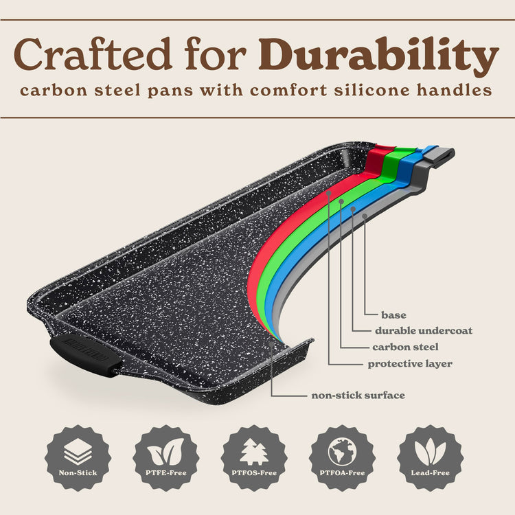 Nonstick Stackable Bakeware Set