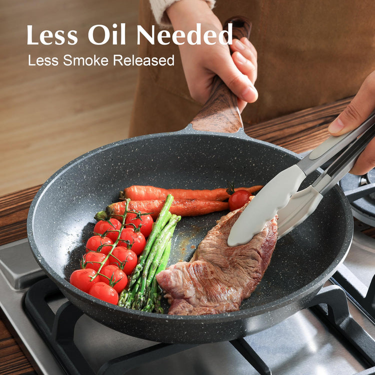 Nonstick Frying Pan Skillet with Lid