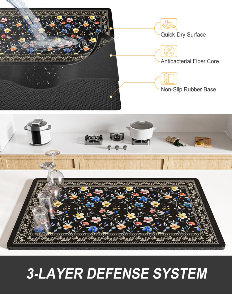 Dish Drying Mat for Kitchen Counter