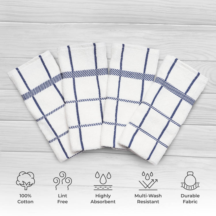 100% Cotton Terry Dish Towels (4 Count)