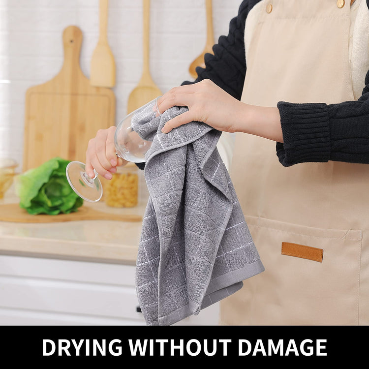 100% Cotton Terry Kitchen Towels (12 Count)