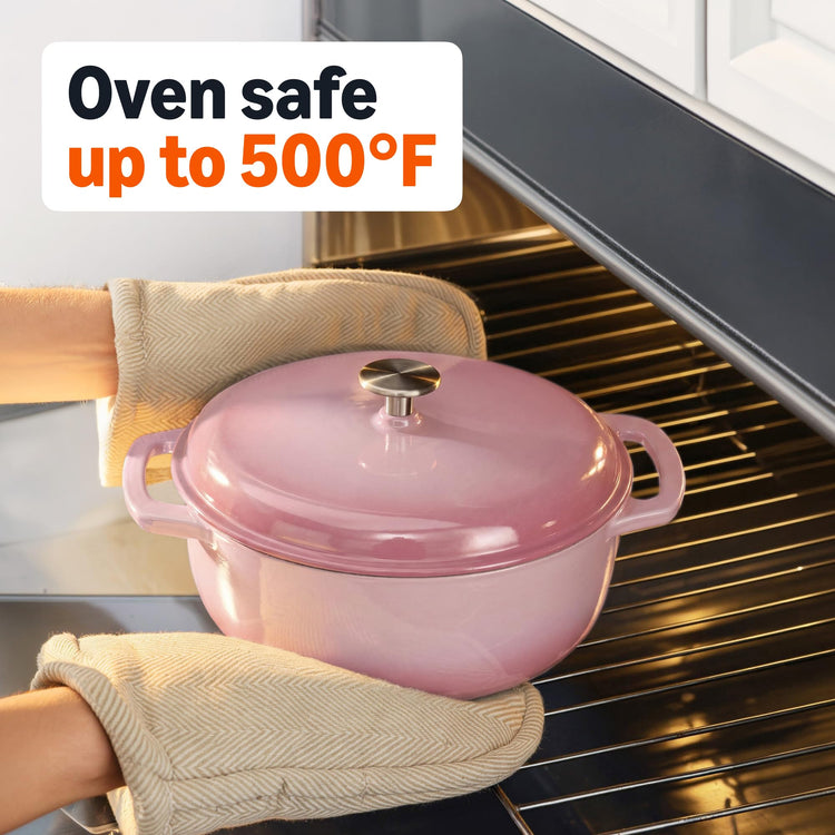 Enameled Cast Iron Dutch Oven Pot with Lid
